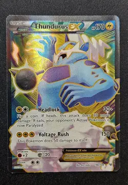 Pokemon TCG. Landorus EX 144, Tornadus EX 114 Thundurus EX 98 Full Art LP Lot. - Image 3