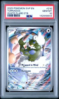 2025 POKEMON SVP EN-SV BLACK STAR PROMO #210 TORNADUS PSA 10 - Image 1