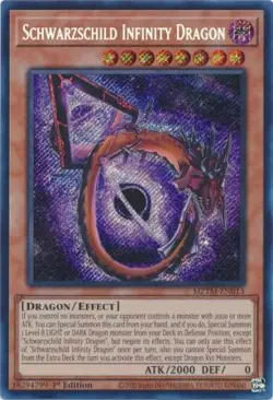 Yugioh! Schwarzschild Infinity Dragon - MZTM-EN013 - Secret Rare - 1st Edition N - Image 1