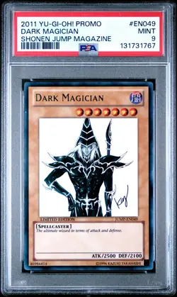 2011 Yu-Gi-Oh! Promo Dark Magician Shonen Jump Magazine #EN049 PSA 9 - Image 3