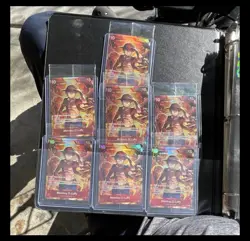 One Piece Card Game Cards Lot - Monkey D. Luffy (Holo, English, 7 Cards) - Image 1