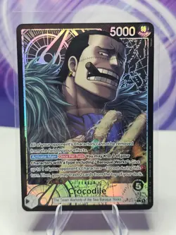 ONE PIECE THE AZURE SEA'S SEVEN CROCODILE ALT ART LEADER OP14-079 FOIL NM - Image 1