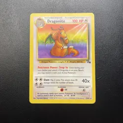Dragonite Pokemon TCG Fossil Set Card 19/62 Non Holo - Image 1
