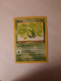Pokemon Card Team Rocket 1st Edition Regular Finish Oddish 63/82 - Image 1