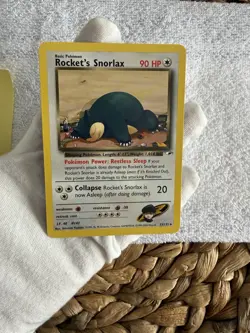 Pokemon Cards Rocket's Snorlax 33/132 Gym Heroes Rare NM - Image 2