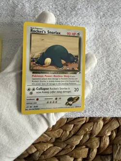 Pokemon Cards Rocket's Snorlax 33/132 Gym Heroes Rare NM - Image 4