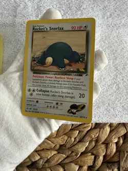 Pokemon Cards Rocket's Snorlax 33/132 Gym Heroes Rare NM - Image 5
