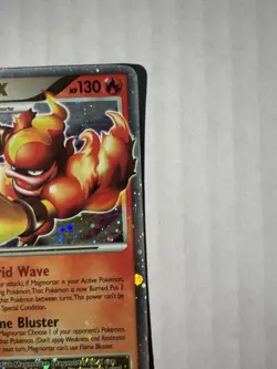 Pokemon TCG Magmortar LV.X Holo Card 123/123 Mysterious Treasures - Image 3