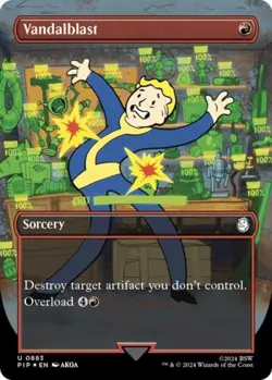 Vandalblast (Borderless) (Surge Foil) -Foil Near Mint MTG - Image 1