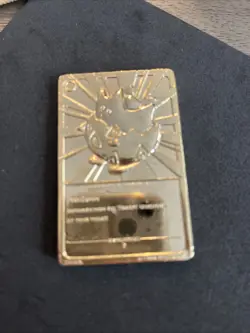 Pokemon Togepi Burger King 23k Gold Plated Trading Card 1999 Nintendo - Image 4