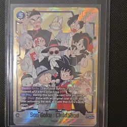 Dragon Ball Super Son Goku Childhood SCR Foil FB06-119 Card - Image 1