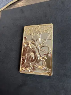 1999 Mewtwo Pokemon 24K Gold Plated Trading card Limited Edition Burger King - Image 3