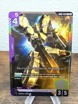 Gundam Gusion Rebake (GD02-055) [Foil] (NM) - Gundam Card Game - Dual Impact - Image 1