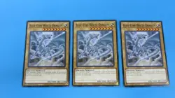 3x BLUE-EYES WHITE DRAGON 1ST EDITION SDWD-EN003 COMMON YUGIOH PACK FRESH - Image 1