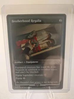 MTG Magic the Gathering Brotherhood Regalia (foil etched) Assassin's Creed NM - Image 1
