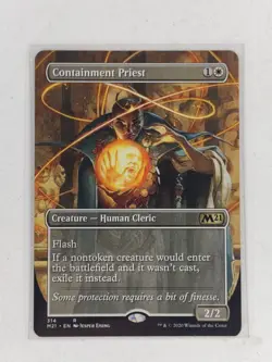 Containment Priest (Alternate Art) - Core Set 2021 M21 Magic MTG - NM+ - Image 1