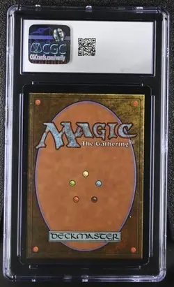 MTG Magic The Gathering Sarcomancy 1997 Tempest Rare CGC 8 - Image 2