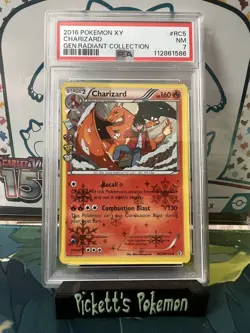 2016 POKEMON XY GENERATIONS RADIANT COLLECTION #RC5 CHARIZARD PSA 7 - Image 1