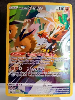 Pokemon TCG: Galarian Zapdos #SWSH283 Crown Zenith Black Star Promo - Image 1
