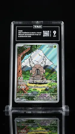 2024 Pinsir 168/167 Pokemon Twilight Masquerade Illustration Rare TAG 9 Mint - Image 1