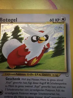 Pokemon Card botogel 5/64 Neo Revelation Holo GERMAN LP-NM - Image 4