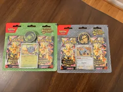Pokemon TCG Ascended Heroes 2-pack Blister Both Variations Lot Erika & Larry! - Image 1