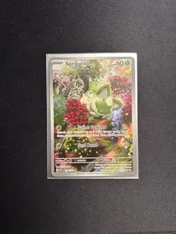 Pokemon Sprigatito 196/193 SV02 Paldea Evolved Illustration Rare Full Art Holo - Image 1