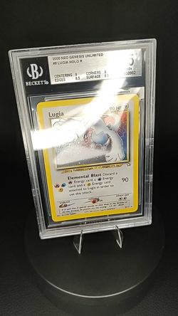 BGS NM-MT+ 8.5 Pokemon TCG Lugia 9/111 Neo Genesis Unlimited Holo Rare (2000) - Image 2