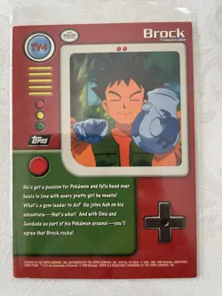 Pokemon Topps Tv4 Brock - Image 2