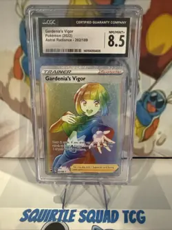 2022 POKEMON SW&SH ASTRAL RADIANCE #202/189 GARDENIA'S VIGOR SECRET RARE CGC 8.5 - Image 1