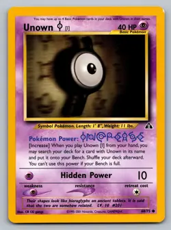 Pokemon TCG Neo Discovery Unown [I] 68/75 - Image 1