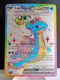 Pokemon TCG: Lapras ex #158/142 SV Stellar Crown Full Art Ultra Rare - Image 1