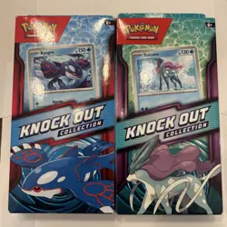 Set Of 2 Pokemon Knockout Collection Kyogre And Suicune Sealed Packages - Image 1