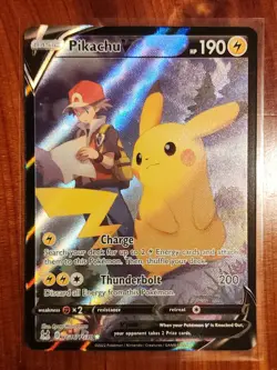 Pikachu V TG16/TG30 Pokemon TCG Swsh11: Lost Origin Trainer Gallery Holo - Image 1