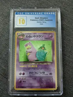 JAPANESE ROCKET GANG #80 1997 Vintage Pokemon DARK SLOWBRO HOLO CGC 10 PERFECT!! - Image 1