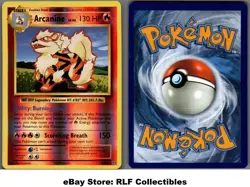 2016 Pokemon, XY Evolutions, #18/108 Arcanine, Reverse Holo Rare - Image 1