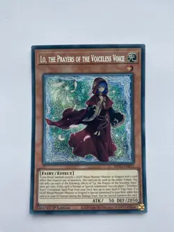 Yu-Gi-Oh Lo, the Prayers of the Voiceless Voice MP25-EN052 Prismatic Secret Rare - Image 1
