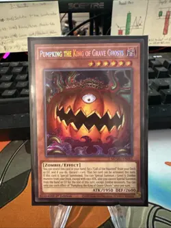 YuGiOh - MZMU-EN001 Pumpking the King of Grave Ghosts - Secret Rare - Image 1