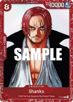 Shanks PR P-016 Premium Card Collection ONE PIECE FILM RED Edition - Image 1