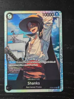 Shanks (ST08-005) Super Rare Full Art Foil Mint One Piece Character Card - Image 1