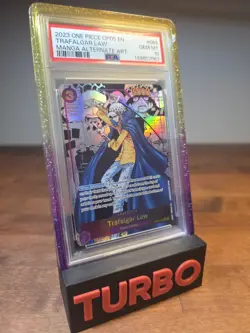 2023 ONE PIECE MANGA ALTERNATE ART OP05-069 TRAFALGAR LAW PSA 10 - Image 2