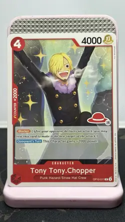 Tony Tony.Chopper OP10-011 Rare, One Piece • Royal Blood, English PLAYSET - NM/M - Image 1