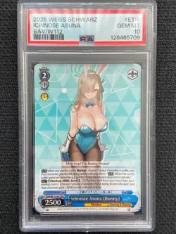 Weiss Schwarz Blue Archive English: Asuna Bunny BAV/W112-E115 R PSA 10 GEM MINT - Image 1