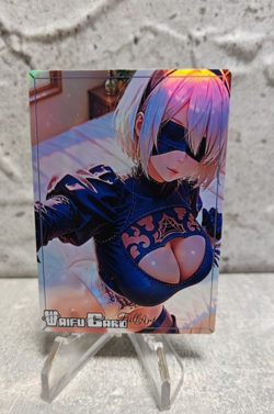 Nier Automata Trading Card Waifu Goddess Story Anime Girl holo Karte Manga Full - Image 1