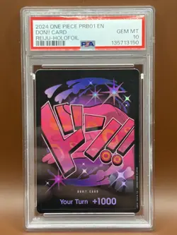 2024 ONE PIECE PRB01 EN DON!! CARD REIJU-HOLOFOIL PSA10 - Image 1