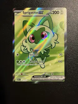 Pokemon TCG Sprigatito EX Full Art Card 251/217 Ascended Heroes Ultra Rare NM - Image 1
