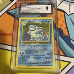 Pokemon TCG 2023 Blastoise Classic Collection Blastoise Deck CGC 9 + Free Card - Image 1