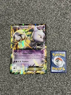 Pokemon TCG: Mewtwo EX XY183 Jumbo Black Star Promo Card - Near Mint - Image 1