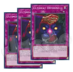 Yugioh - Ultimeat Offering x 3 PHNI - 1st Edition NM - Free Holographic Card - Image 1