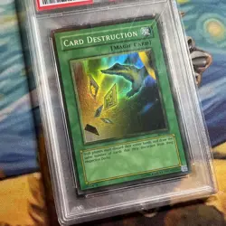 Yugioh Card Destruction Starter Deck Yugi SDY-042 Faded Misprint PSA 8 NM-MT - Image 3